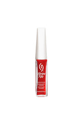Bright color for art stripes on nails with red shade from China Glaze with Roll Out the Red Carpet shade